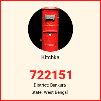 Kitchka pin code, district Bankura in West Bengal
