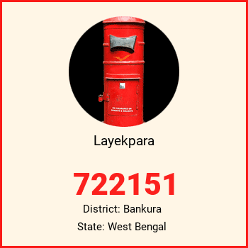 Layekpara pin code, district Bankura in West Bengal