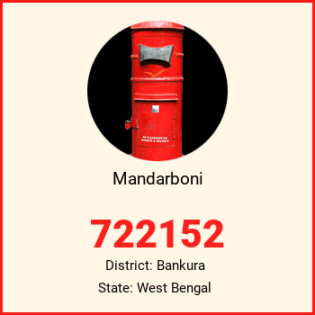 Mandarboni pin code, district Bankura in West Bengal