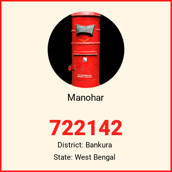 Manohar pin code, district Bankura in West Bengal
