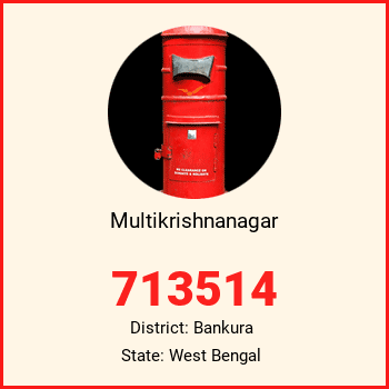 Multikrishnanagar pin code, district Bankura in West Bengal