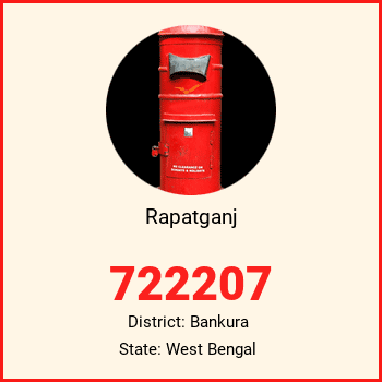 Rapatganj pin code, district Bankura in West Bengal