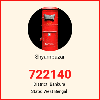 Shyambazar pin code, district Bankura in West Bengal