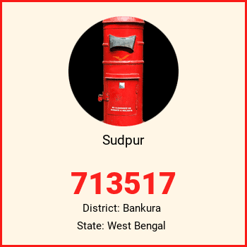 Sudpur pin code, district Bankura in West Bengal