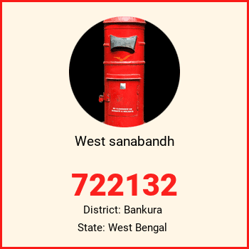 West sanabandh pin code, district Bankura in West Bengal