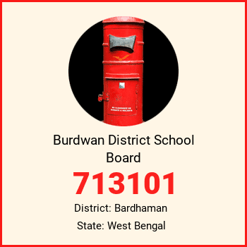 Burdwan District School Board pin code, district Bardhaman in West Bengal