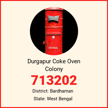 Durgapur Coke Oven Colony pin code, district Bardhaman in West Bengal