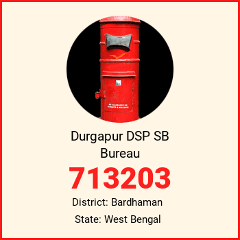 Durgapur DSP SB Bureau pin code, district Bardhaman in West Bengal