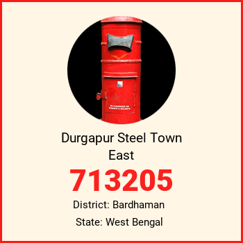 Durgapur Steel Town East pin code, district Bardhaman in West Bengal