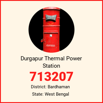 Durgapur Thermal Power Station pin code, district Bardhaman in West Bengal