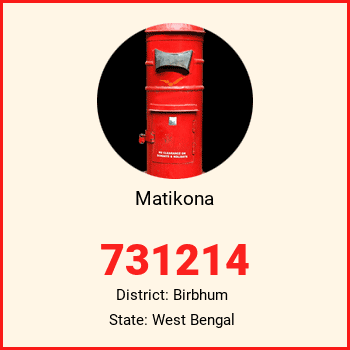 Matikona pin code, district Birbhum in West Bengal
