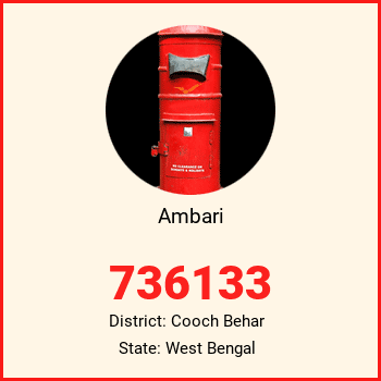 Ambari pin code, district Cooch Behar in West Bengal