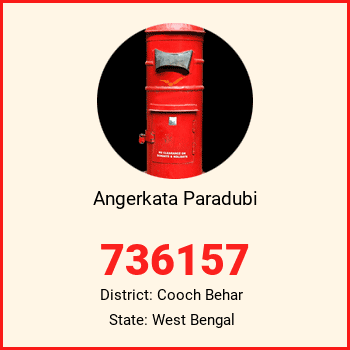 Angerkata Paradubi pin code, district Cooch Behar in West Bengal