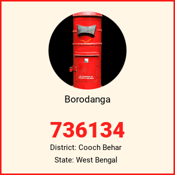 Borodanga pin code, district Cooch Behar in West Bengal