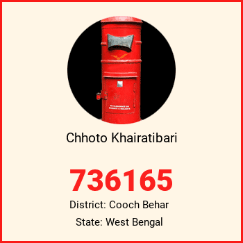 Chhoto Khairatibari pin code, district Cooch Behar in West Bengal