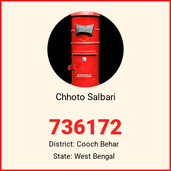 Chhoto Salbari pin code, district Cooch Behar in West Bengal