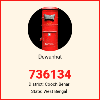 Dewanhat pin code, district Cooch Behar in West Bengal