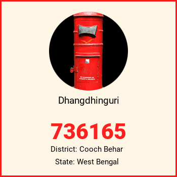 Dhangdhinguri pin code, district Cooch Behar in West Bengal