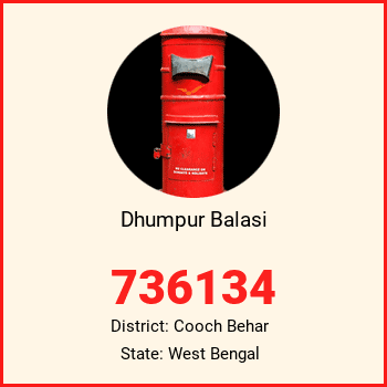 Dhumpur Balasi pin code, district Cooch Behar in West Bengal