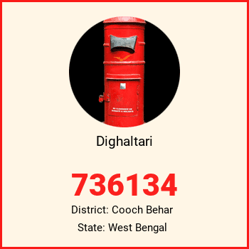 Dighaltari pin code, district Cooch Behar in West Bengal