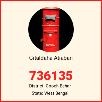 Gitaldaha Atiabari pin code, district Cooch Behar in West Bengal