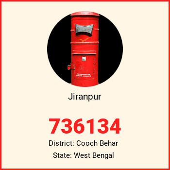 Jiranpur pin code, district Cooch Behar in West Bengal
