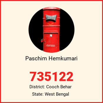 Paschim Hemkumari pin code, district Cooch Behar in West Bengal