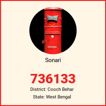 Sonari pin code, district Cooch Behar in West Bengal