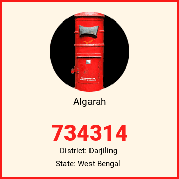 Algarah pin code, district Darjiling in West Bengal