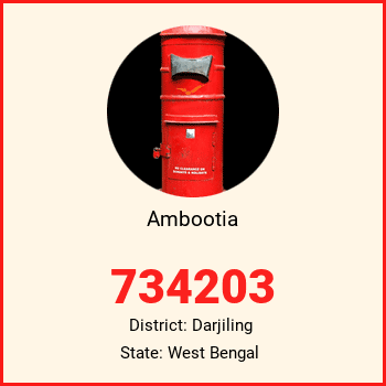 Ambootia pin code, district Darjiling in West Bengal