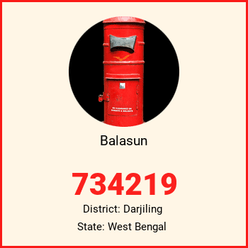 Balasun pin code, district Darjiling in West Bengal