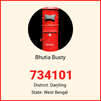 Bhutia Busty pin code, district Darjiling in West Bengal