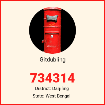 Gitdubling pin code, district Darjiling in West Bengal