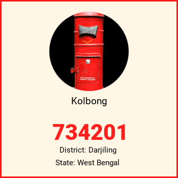 Kolbong pin code, district Darjiling in West Bengal