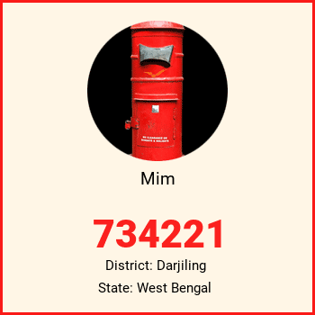 Mim pin code, district Darjiling in West Bengal