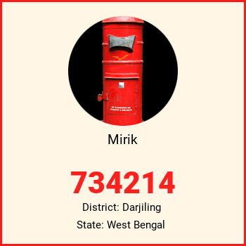 Mirik pin code, district Darjiling in West Bengal