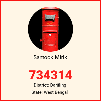 Santook Mirik pin code, district Darjiling in West Bengal