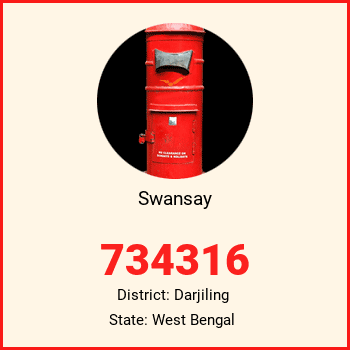 Swansay pin code, district Darjiling in West Bengal