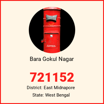 Bara Gokul Nagar pin code, district East Midnapore in West Bengal