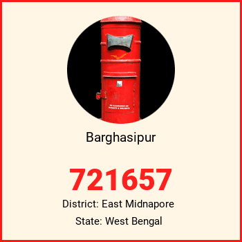 Barghasipur pin code, district East Midnapore in West Bengal