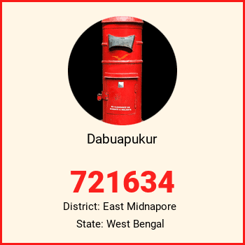 Dabuapukur pin code, district East Midnapore in West Bengal