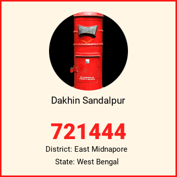 Dakhin Sandalpur pin code, district East Midnapore in West Bengal