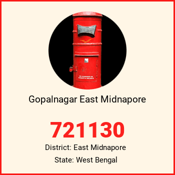Gopalnagar East Midnapore pin code, district East Midnapore in West Bengal