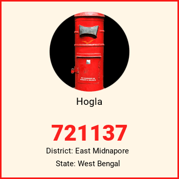 Hogla pin code, district East Midnapore in West Bengal
