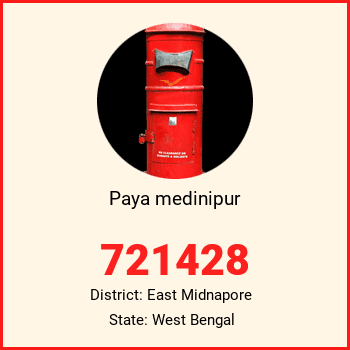 Paya medinipur pin code, district East Midnapore in West Bengal