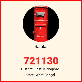 Saluka pin code, district East Midnapore in West Bengal