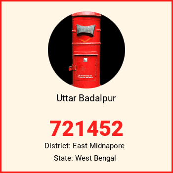 Uttar Badalpur pin code, district East Midnapore in West Bengal