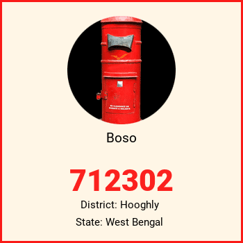 Boso pin code, district Hooghly in West Bengal
