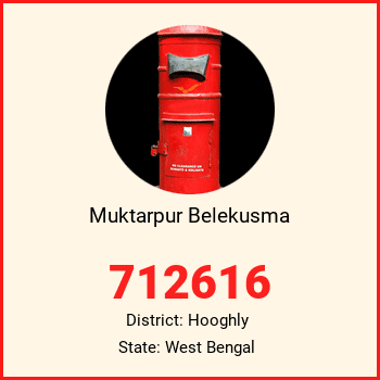 Muktarpur Belekusma pin code, district Hooghly in West Bengal