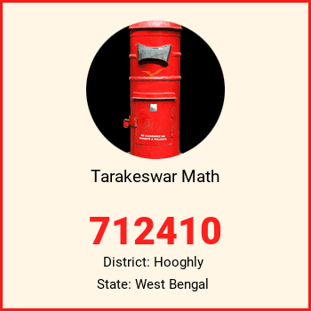 Tarakeswar Math pin code, district Hooghly in West Bengal